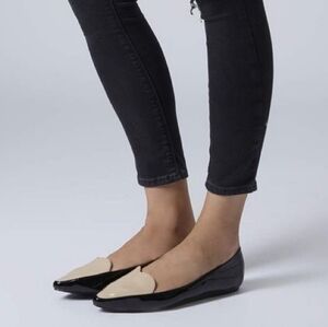 Topshop swift heart Patent Flats!